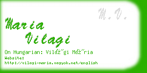 maria vilagi business card